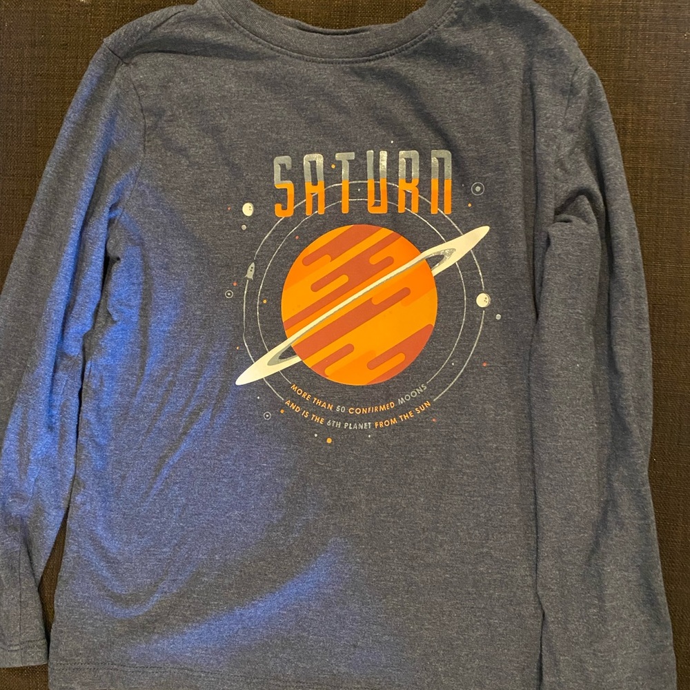 Boys Long Sleeve Space Shirt